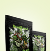 Holographic Cannabis Smell Proof Zip Lock Mylar Resealable Bags