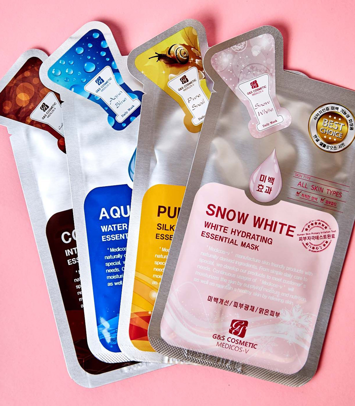plastic heat small cosmetic sachet bag