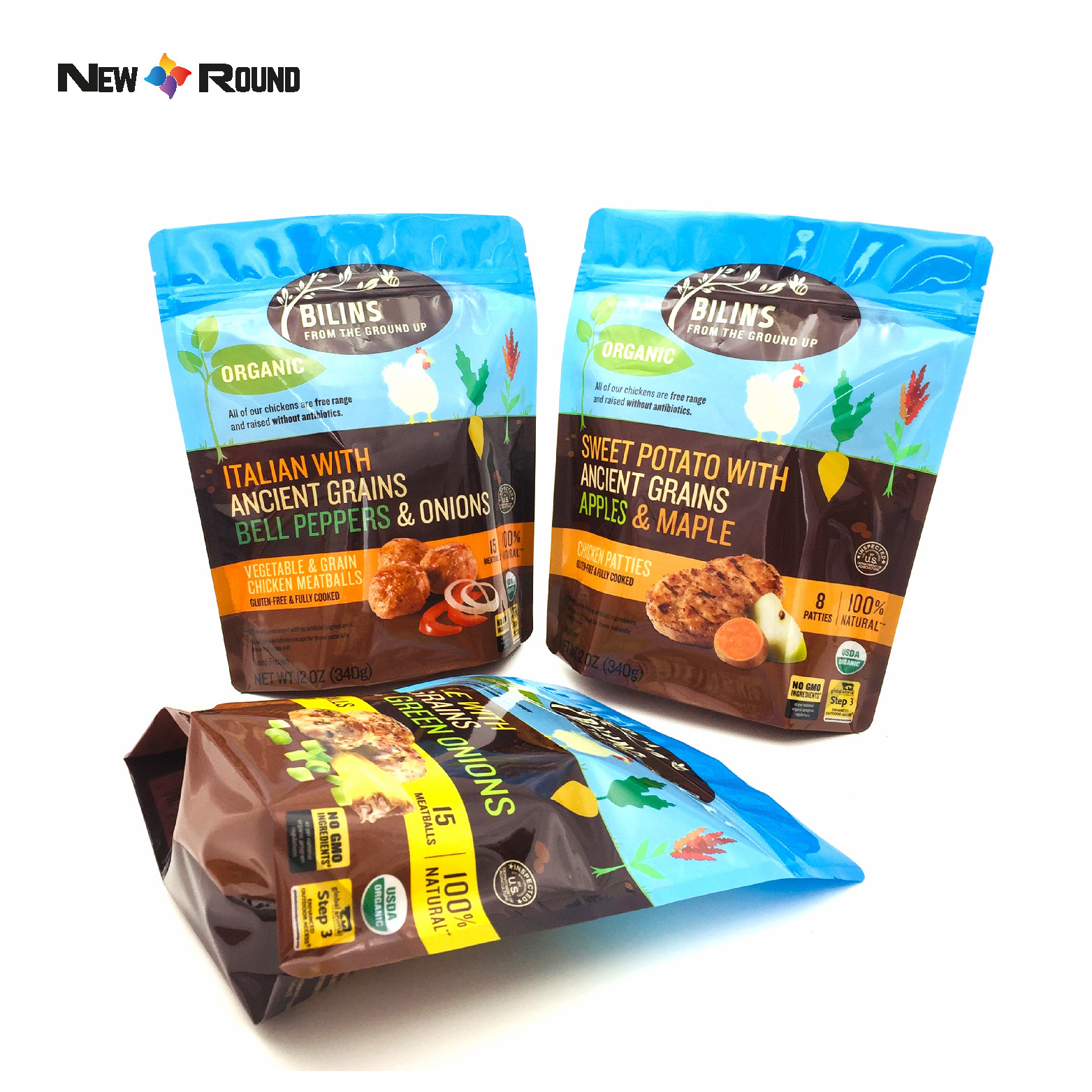 Factory Price Food Packaging Bag Stand Up Pouch Food Packaging Bag with Zipper