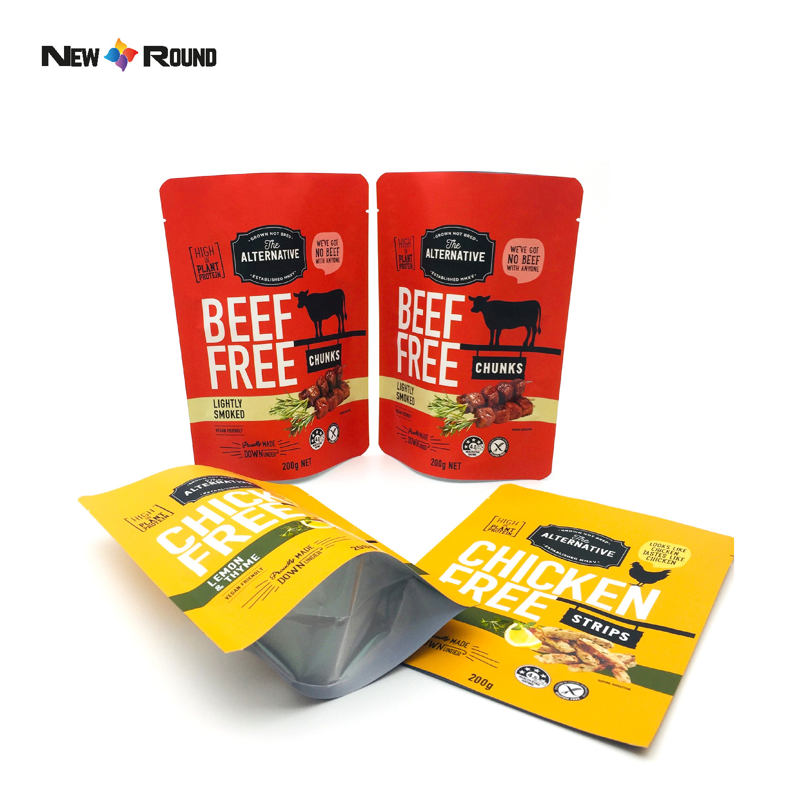 Stand Up Pouch Custom Spice Powder Packaging Digital Plastic Bag