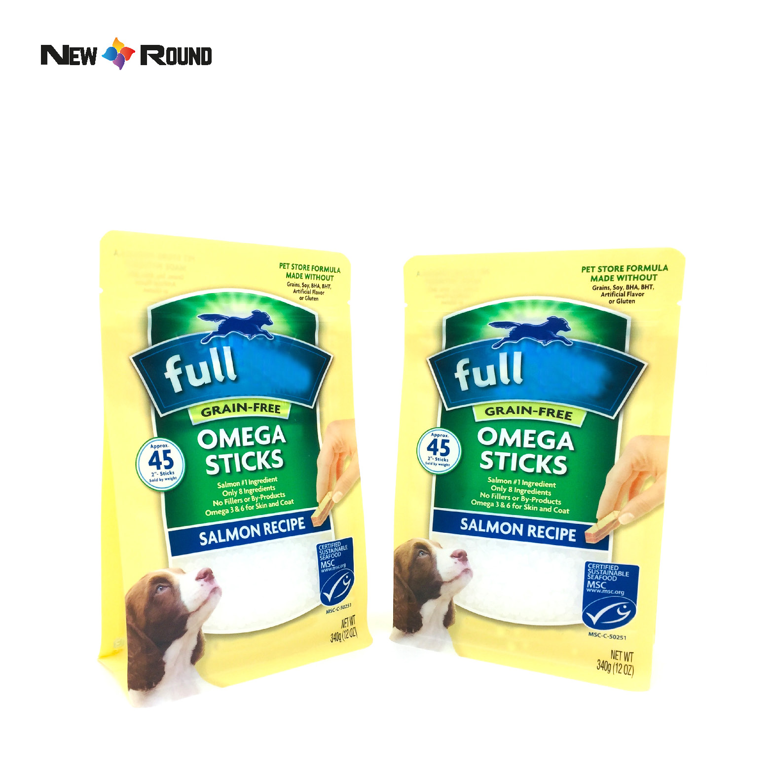 Custom Printed Foil Mylar Logo High Quality Packaging Square Bottom Pet Cat Food Bag
