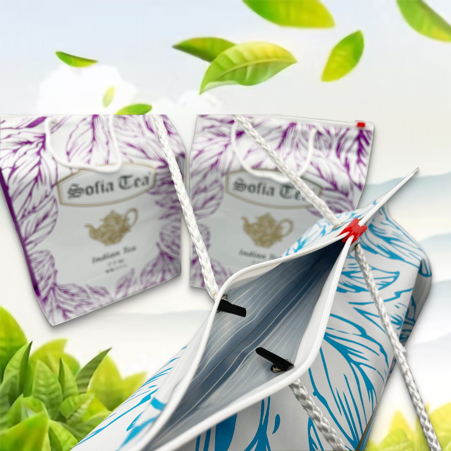 Custom Plastic Mylar Aluminum Flat Bottom Bag Kit For Food Packaging Pouch