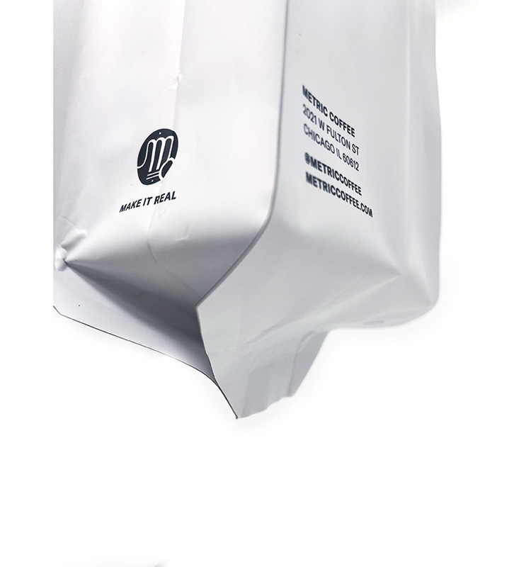Flat Bottom Coffee Pouch, Custom Empty Coffee Beans Packaging Bags