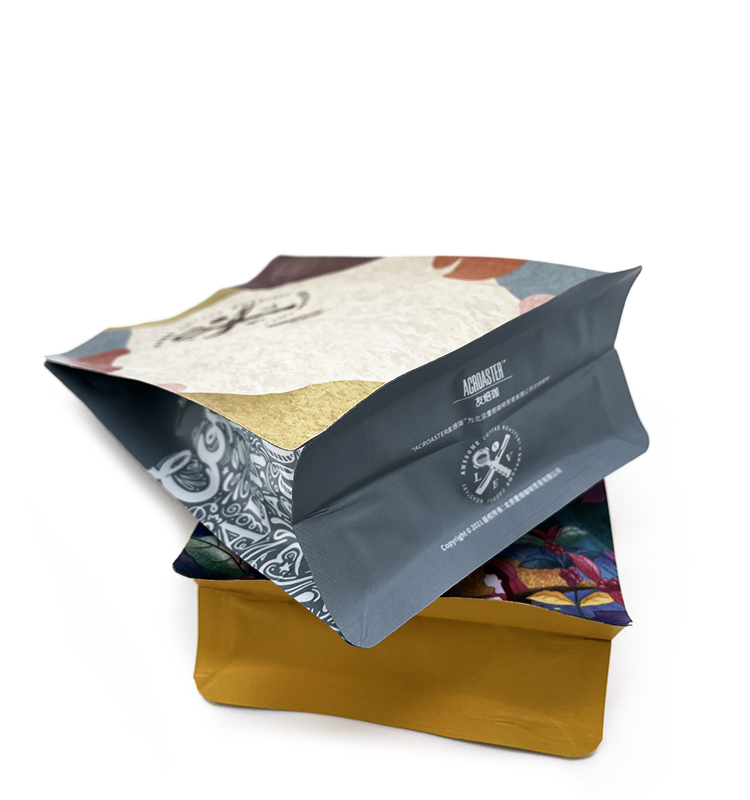 Coffee Beans Bag Custom Printed Bags With Valve And Zipper
