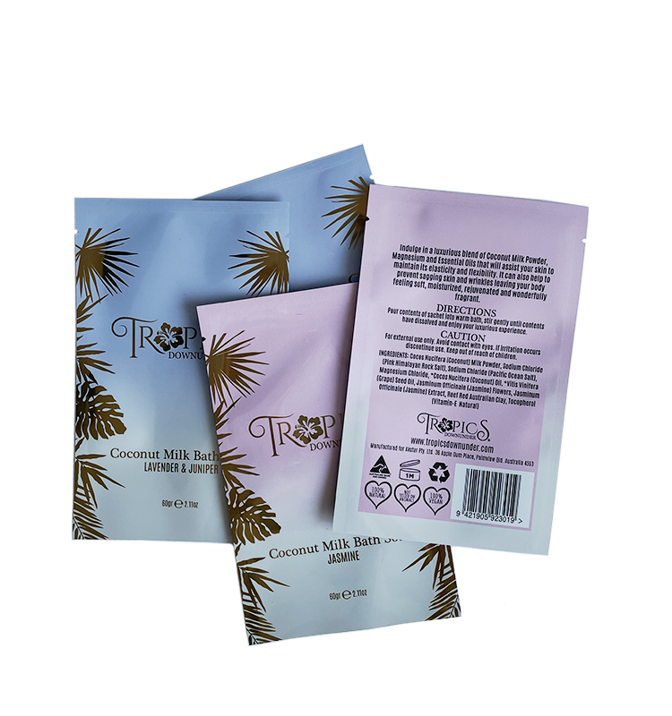 OEM Cosmetic Sachet Pouch Pack Facial Mask Packaging Bag