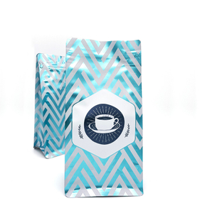  Coffee Beans Bag Side Gusset Flat Bottom Packaging Coffee Bag With Valve And Zipper
