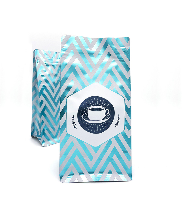  Coffee Beans Bag Side Gusset Flat Bottom Packaging Coffee Bag With Valve And Zipper
