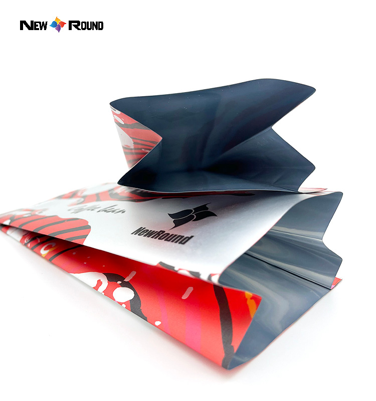 High Quality Tea Aluminum Foil Middle Sealing Pouches Side Gusset Packaging Bags