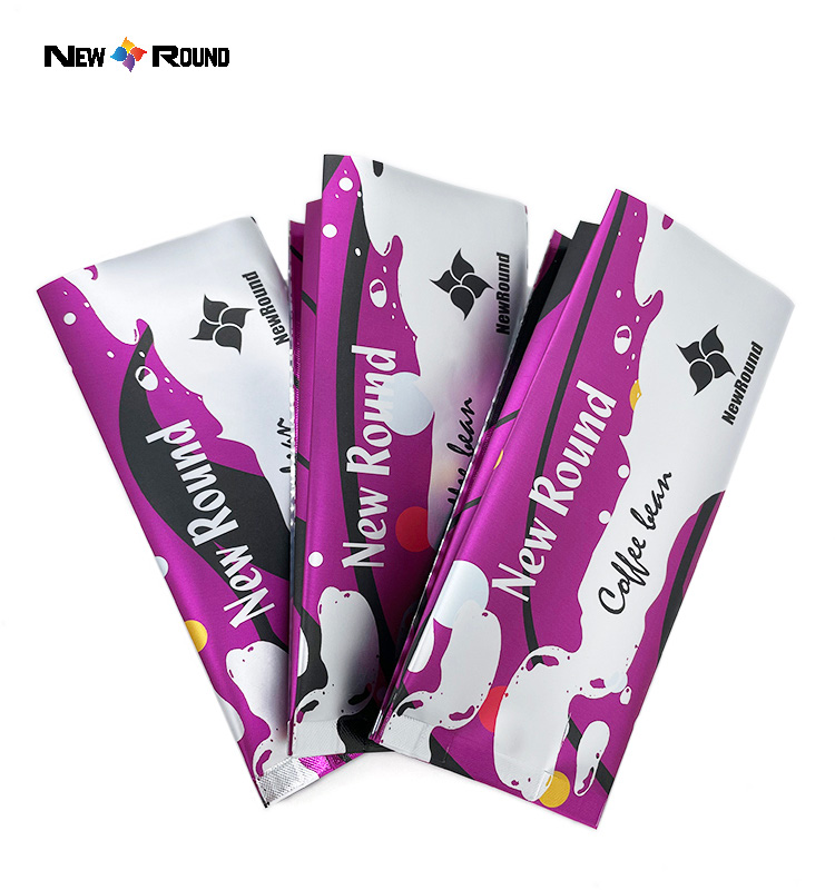 Promotion Customized Square Bottom Green Stand Up Foil Laminated Packaging Oneway Valve Coffee Bag