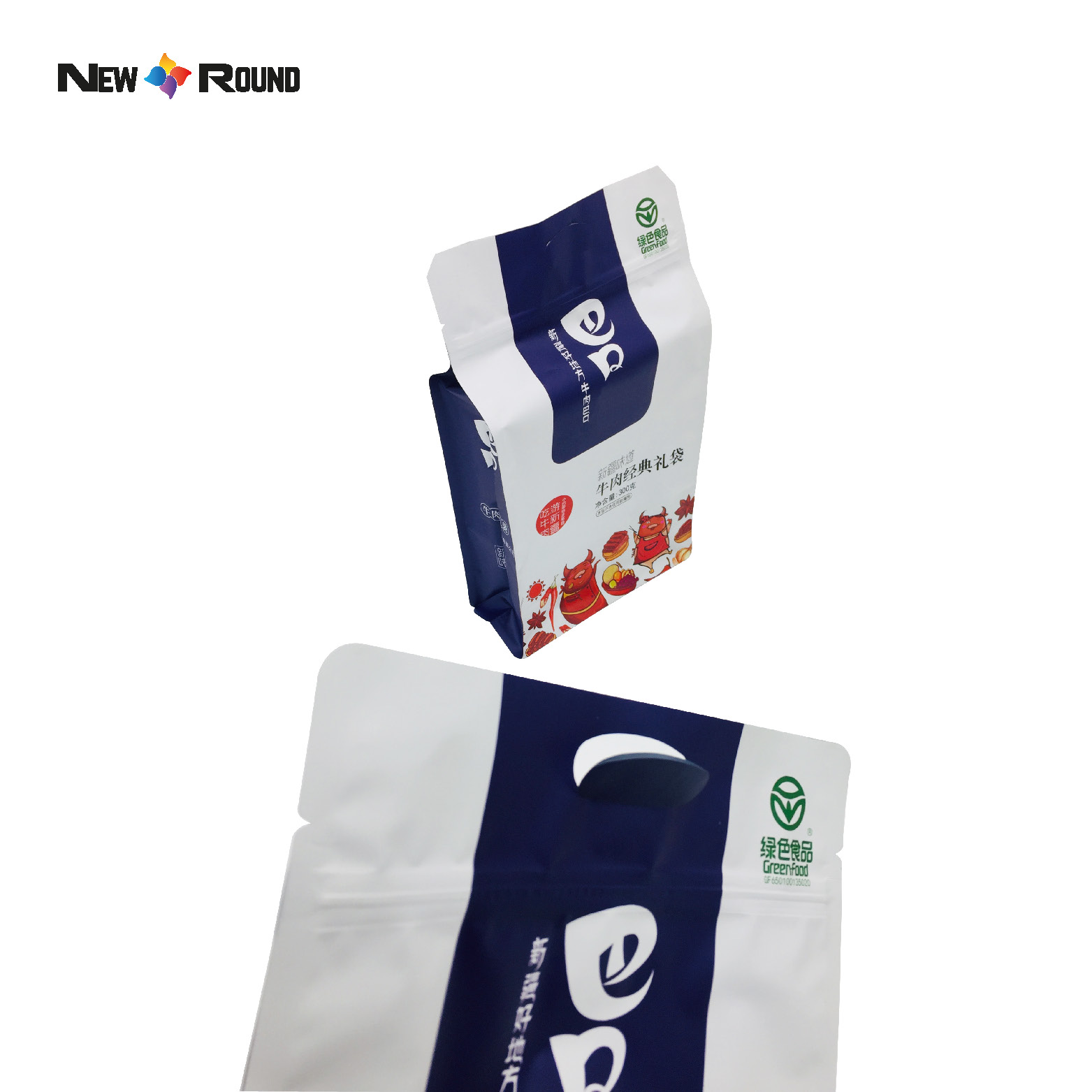 Resealable Food Packaging Stand Up Pouches Dried Fruit Snacks Zip Bags Self-sealing Aluminium Foil Bag