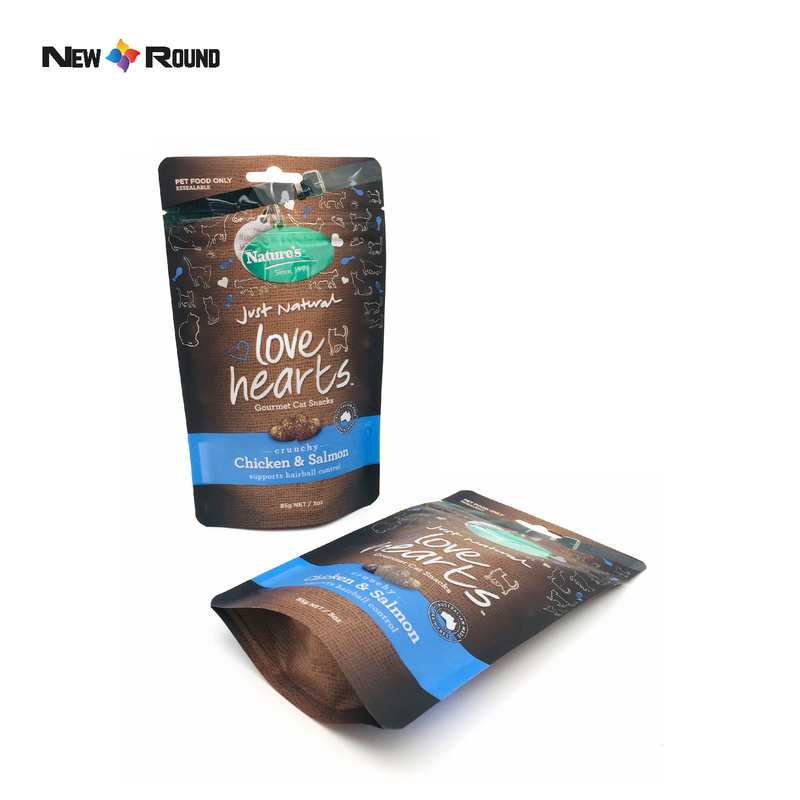 Wholesale Custom Printed Pet Food Plastic Dog Treat Packaging OEM Dog Feed Bag With Zipper