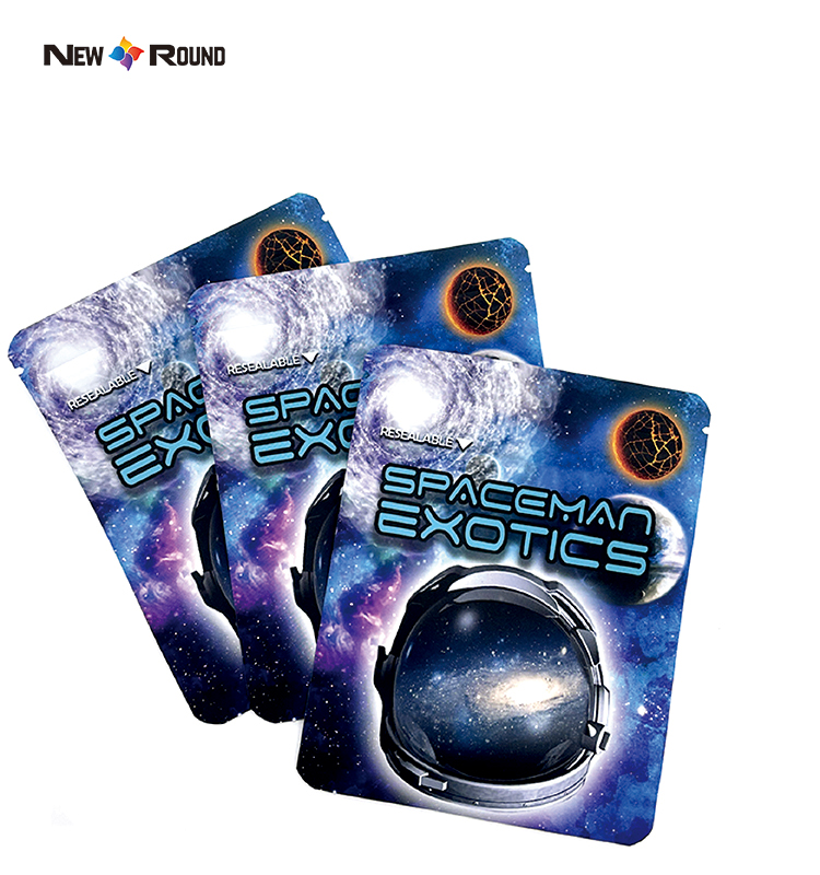 Custom Food Packaging Bag Plastic Bags Stand Up Pouch 3.5 Mylar Bag With Zipper