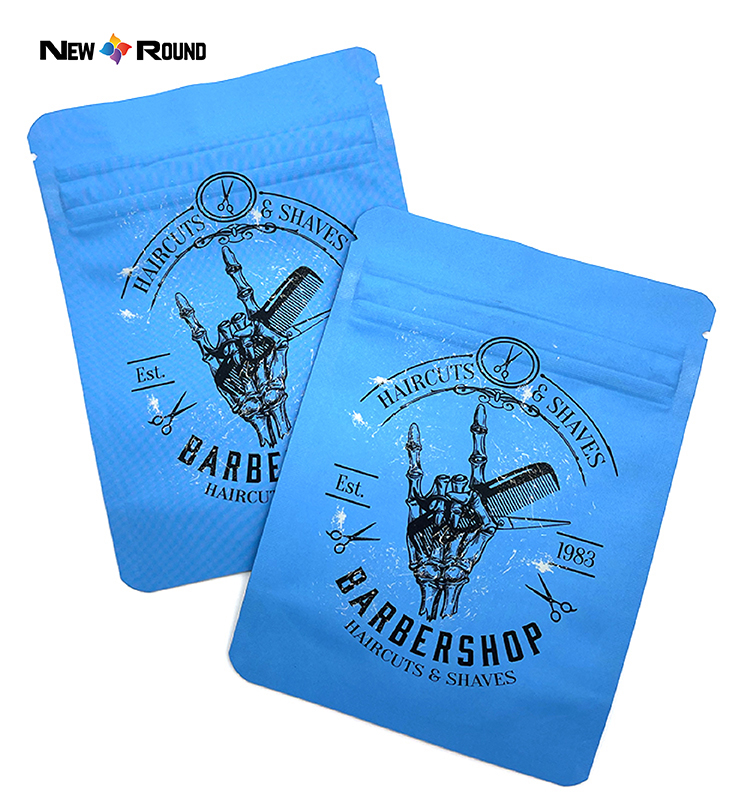 Smell Proof Airtight Foil Plastic Mylar Bags Laser Holographic Reusable Small Ziplock Packaging Mini Gummies Bag