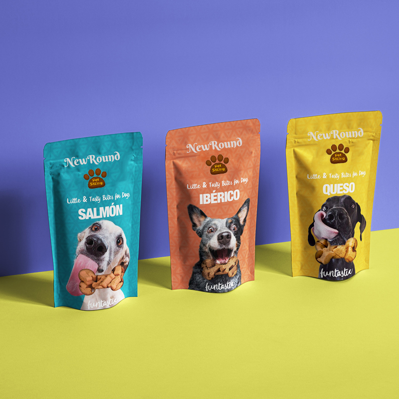 Compostable packaging for artisan dog treats