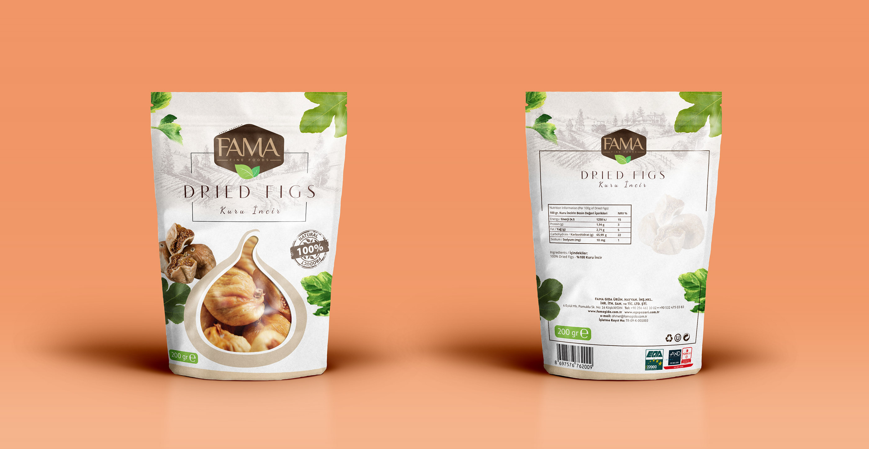 kraft stand up bags