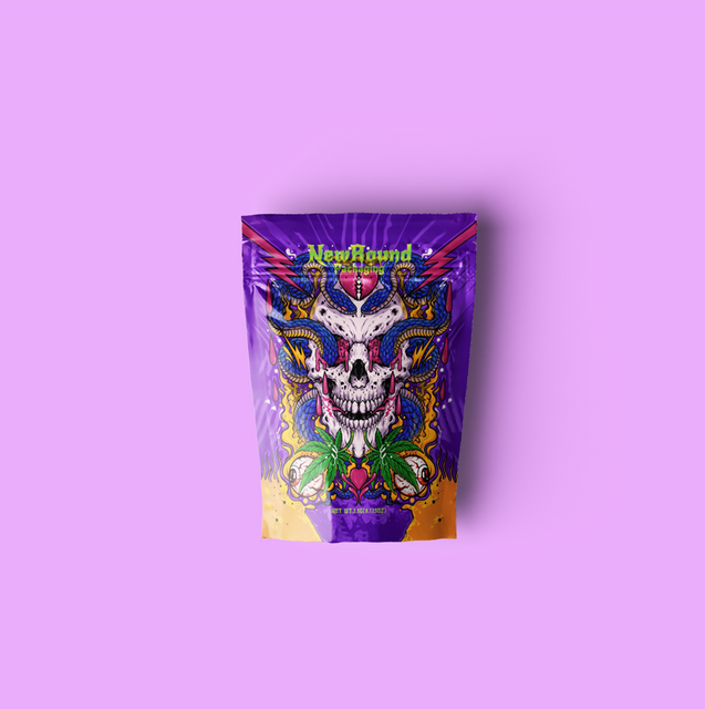 Cannabis Blunt Mylar Ziplock Stand Up Pouch