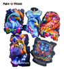 Custom Mylar Bags Gummies Black Animal Series Wholesale Plastic Special Shape Pouch