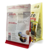 Custom Printed Plastic Zipper Flat Bottom Gusset Bags Dog Food Package Pet Food Bag with Zipper