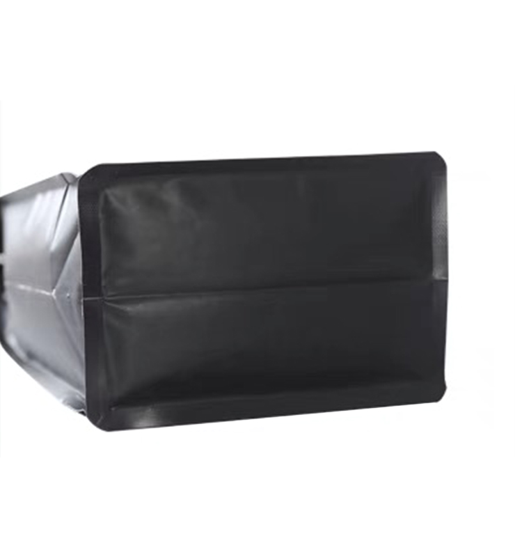 Customized Printed Resealable Flat Bottom Pouch Coffee Bean Packaging Bags Aluminum Plated Bag