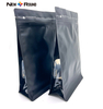 Side Gusset Kraft Paper Flat Bottom Packaging Pouch Bag with Zipper And Window
