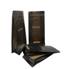Flat Bottom Coffee Bag With Valve And Zipper Coffee Packaging For Coffee Bean