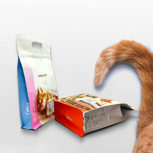 Gusseted Poly Dog Cat Travel Branded Fast Plastic Packaging Bag Packaged For Food Grade