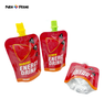 Custom Shape Spout Pouch Plastic Drink Pouches Food Grade Plastic Bag for Packing Juice Food