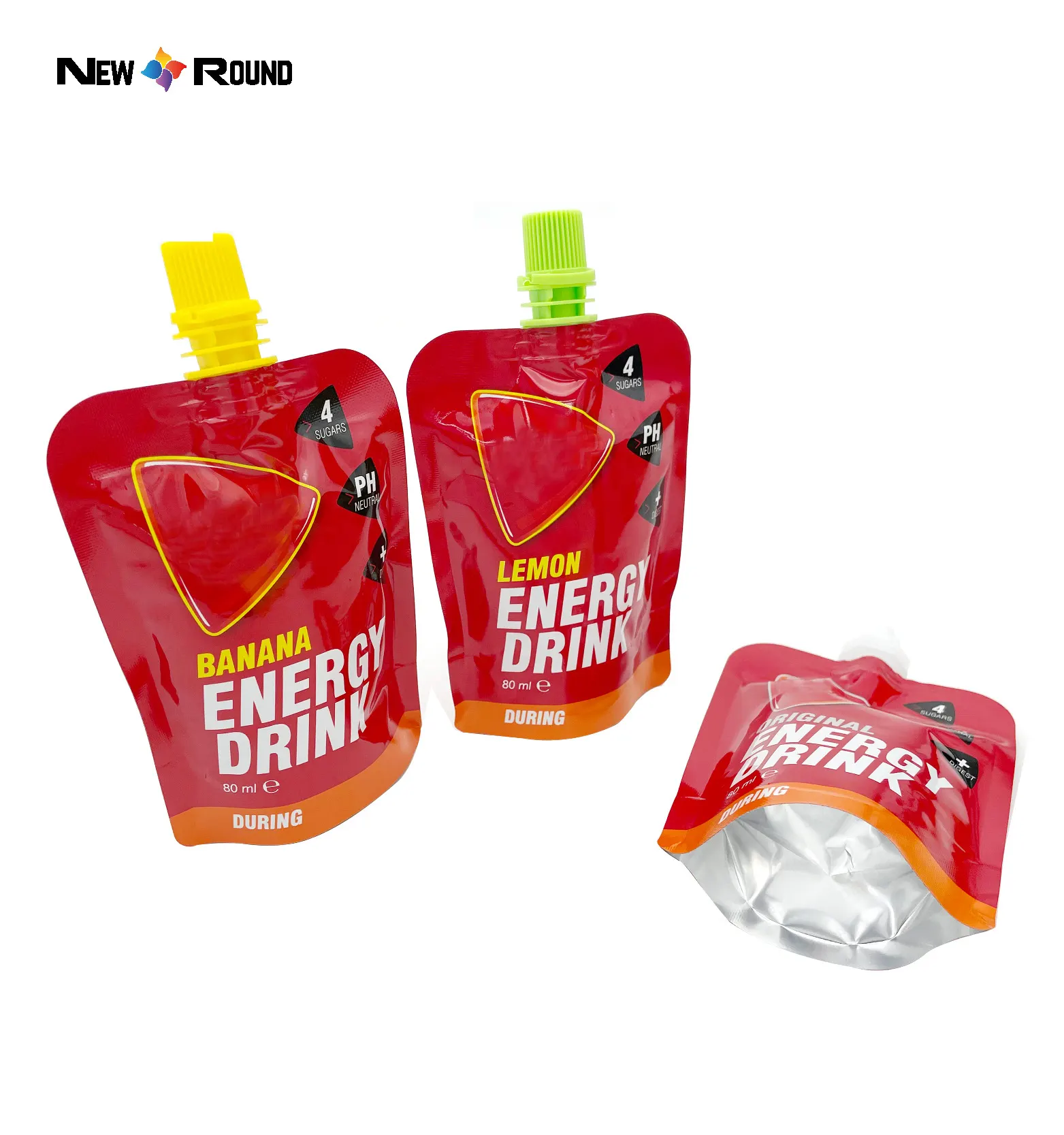 Custom Shape Spout Pouch Plastic Drink Pouches Food Grade Plastic Bag for Packing Juice Food