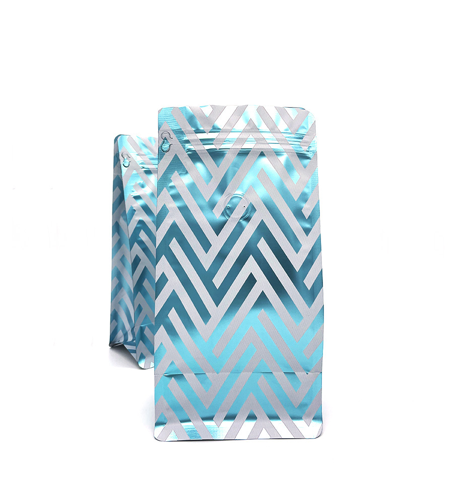 Coffee Beans Bag Side Gusset Flat Bottom Packaging Coffee Bag With Valve And Zipper