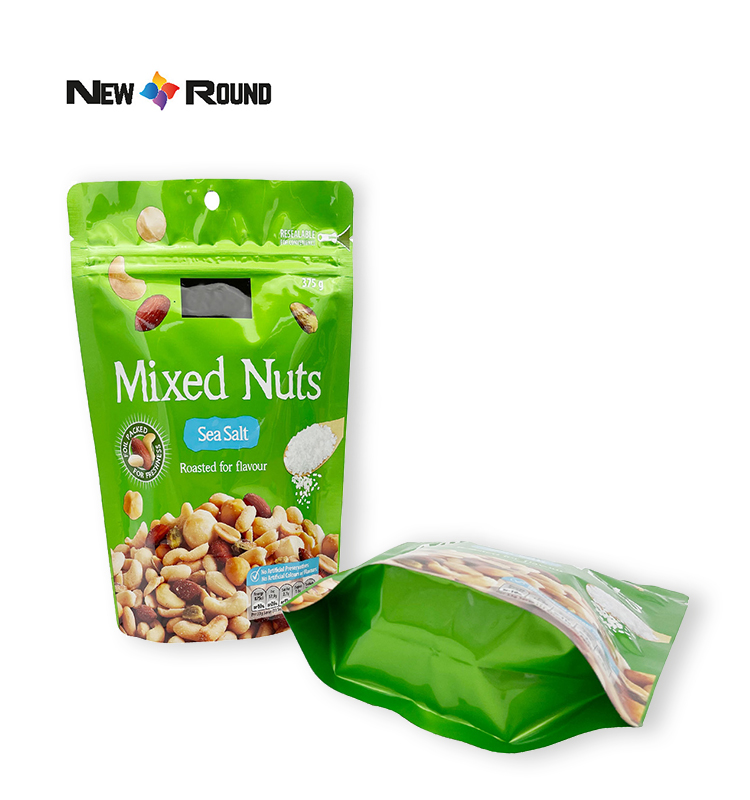  Stand Up Pouch Cashew Peanut Nuts Dry Fruit Plantain Potato Chips Snack Food Packaging Bag