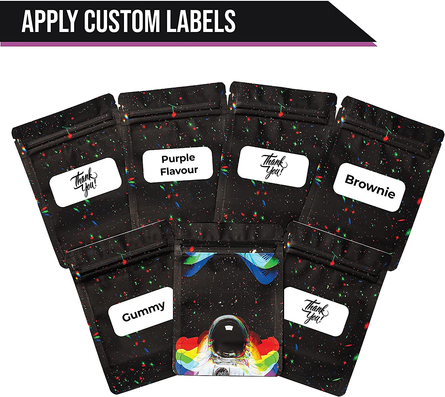 Custom Premium Recyclable Material Stand Up Pouch 3.5 Mylar Bags For Sauce Packaging