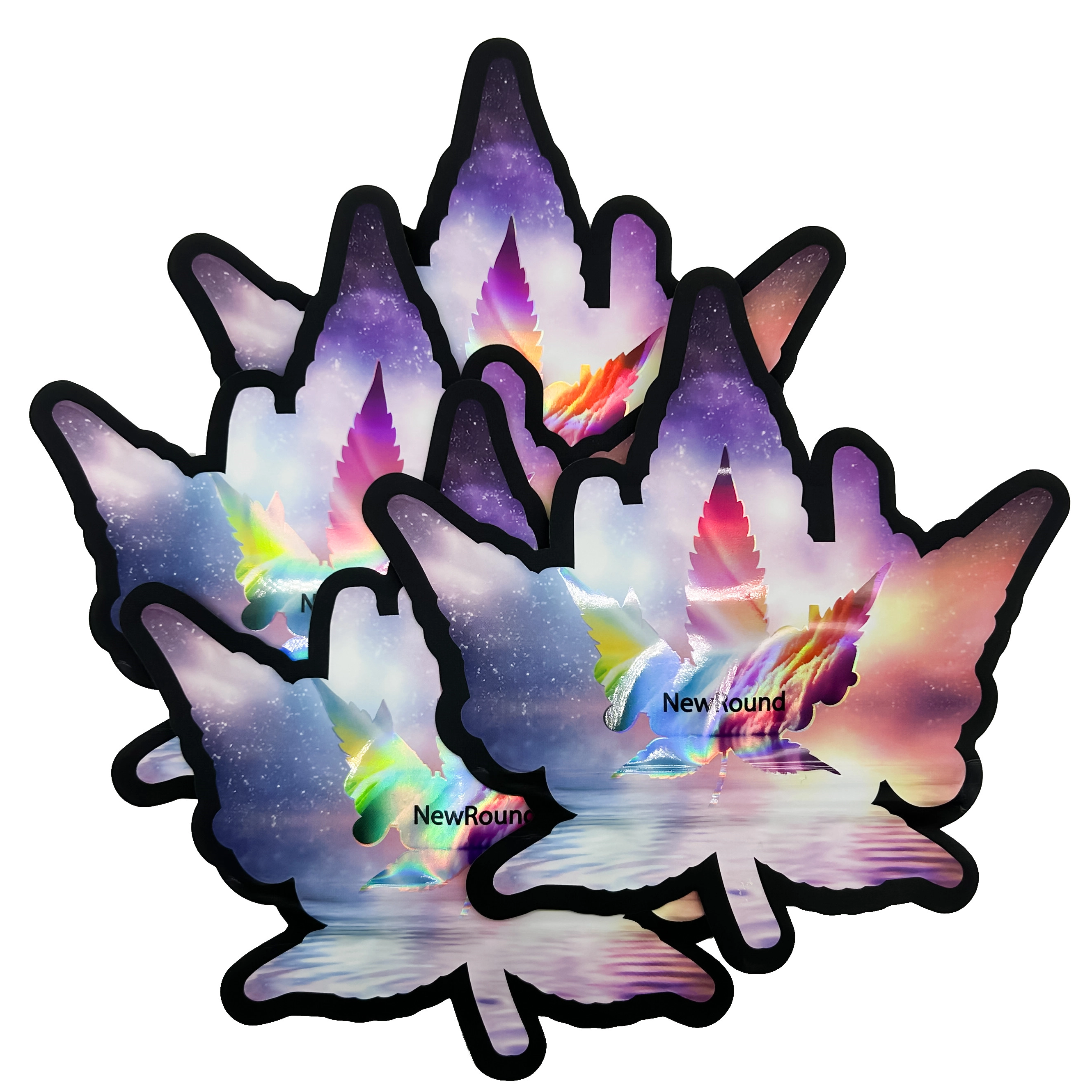 Custom Printed Plastic Special Shaped Gummy Cookie Bags Ziplock Die Cut Mylar Smell Proof Packaging Bags