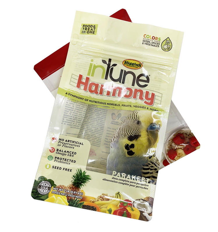 Tailored Dog Treats Bags Aluminum Foil Plastic Flat Bottom Pet Food Packaging Bag