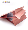 Side Gusset Kraft Paper Flat Bottom Packaging Pouch Bag with Zipper And Window