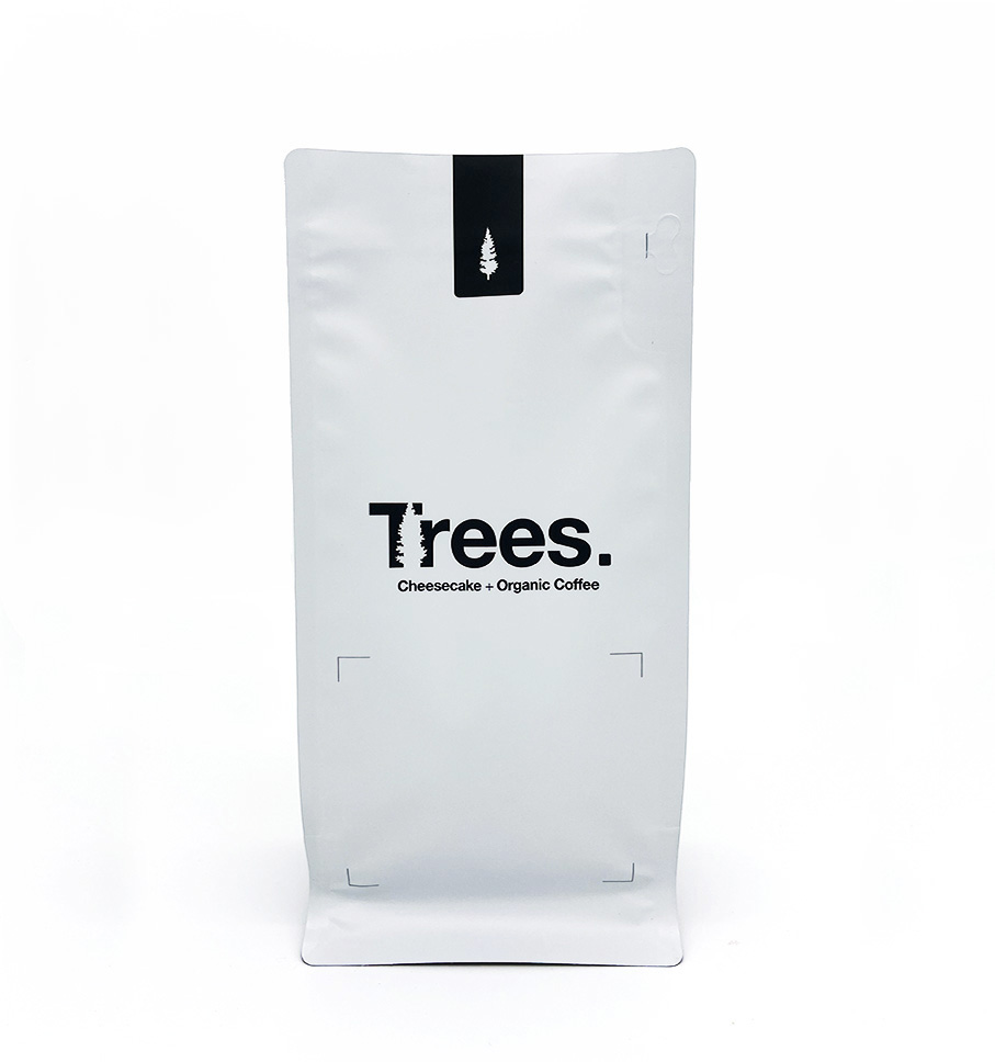 Customized Printed Color Dust Proof Fresh Keeping Coffee Nut Food Grade Flat Bottom Bag