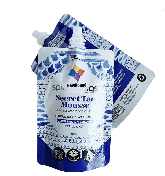 Custom Printed Biodegradable Refill Stand Up Shampoo Spout Pouch Bag for Skincare