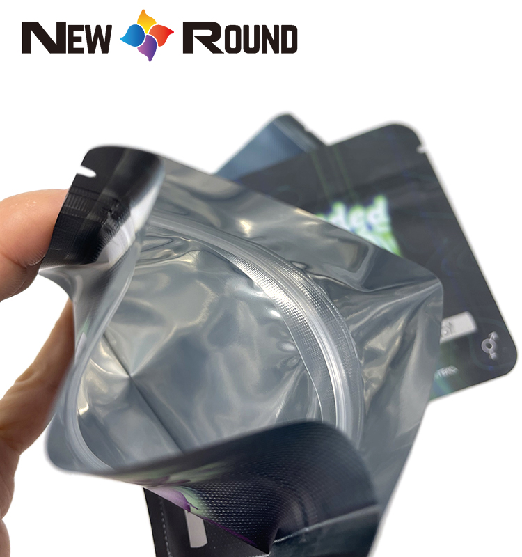 Custom Logo Biodegradable Recycled Stand Up Pouches Dry Food Packaging Herbs And Spices Zip Lock Mylar Bag