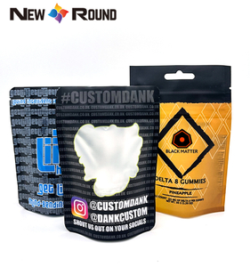 Custom Printed Laminated Aluminum Foil Zip Lock Bags with Logos Mini Flat Pouch Recyclable