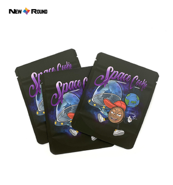 Custom Child Resistant Plastic Mylar Pouch Resealable Stand Up Zip Lock Medicine Bags