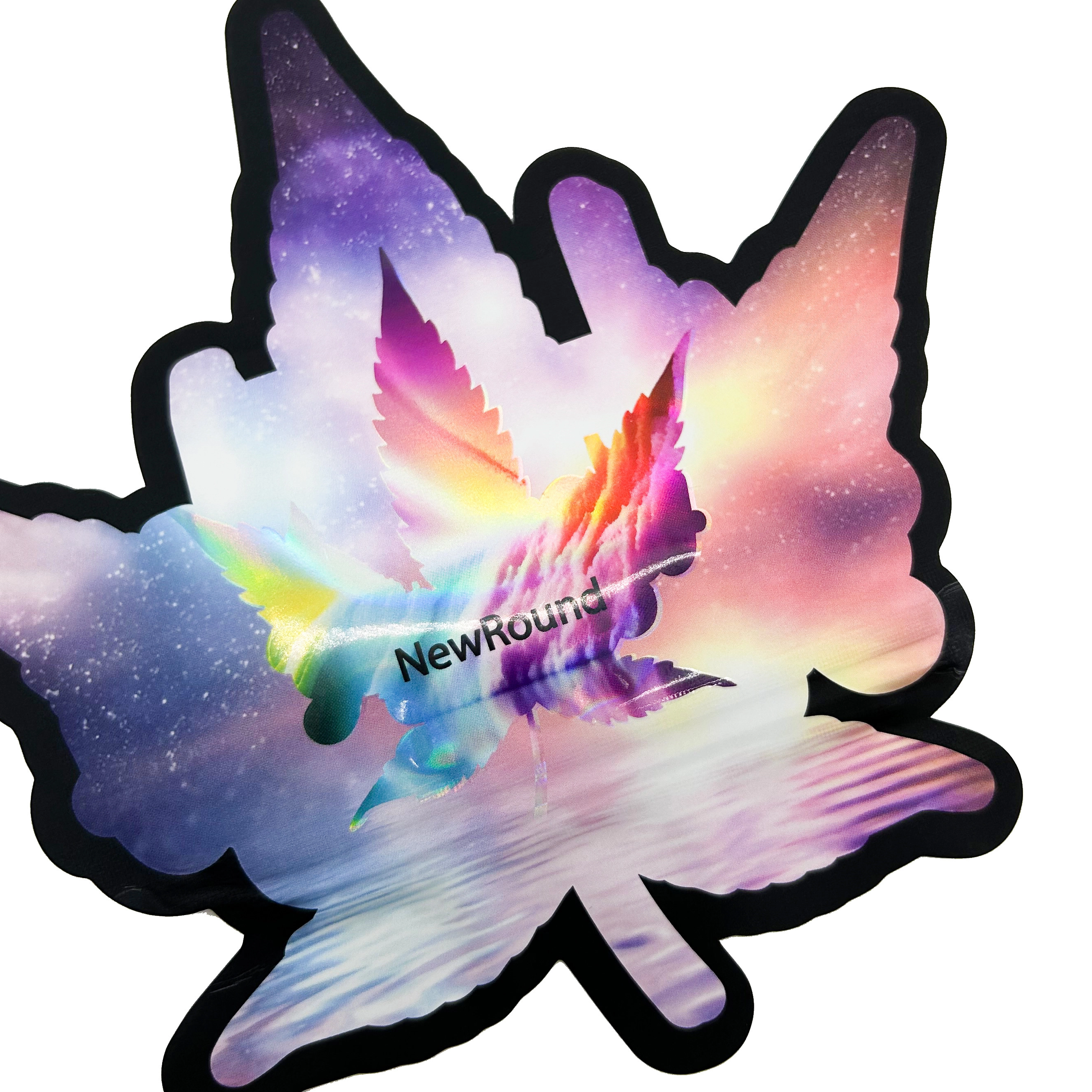 Custom Printed Plastic Special Shaped Gummy Cookie Bags Ziplock Die Cut Mylar Smell Proof Packaging Bags