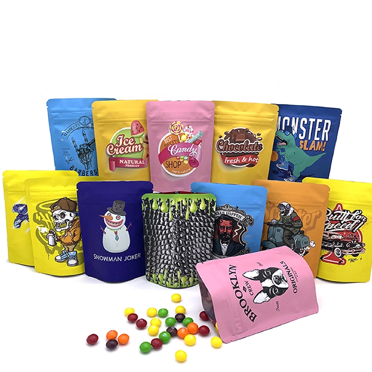 Eco Friendly Customized Aluminum Foil Zip Lock Ziplock Stand Up Pouches Bag