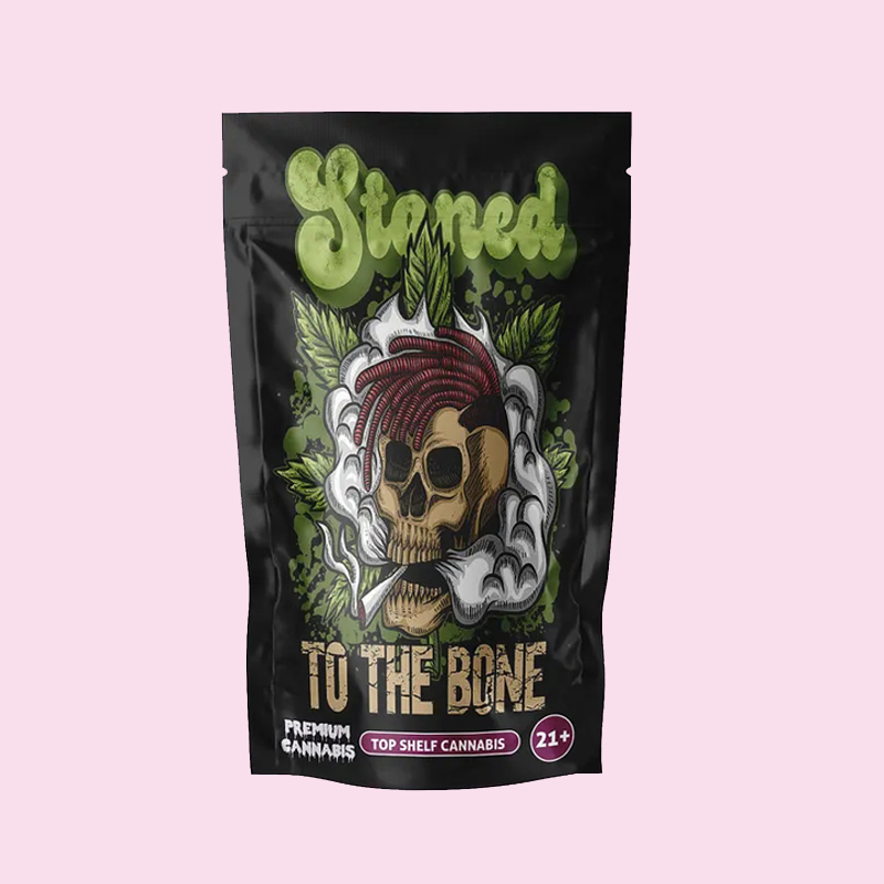 custom logos on zip lock THC bags