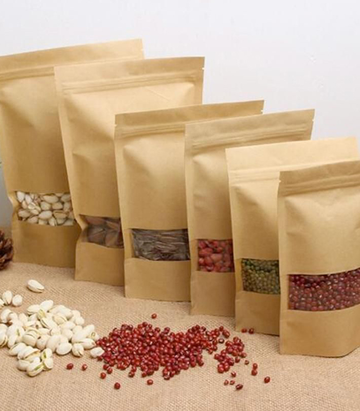 Brown Recycle Ziplock Pouch