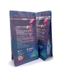 Custom Printed Flat Bottom Pouch Stand Up Pouch with Tear Notch And Press-to-close Zipper High Barrier for Food