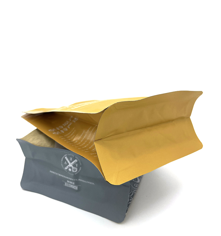Side Gusset Foil Black Food Smell Moisture Proof Arabica Coffee Bean Packaging Bags