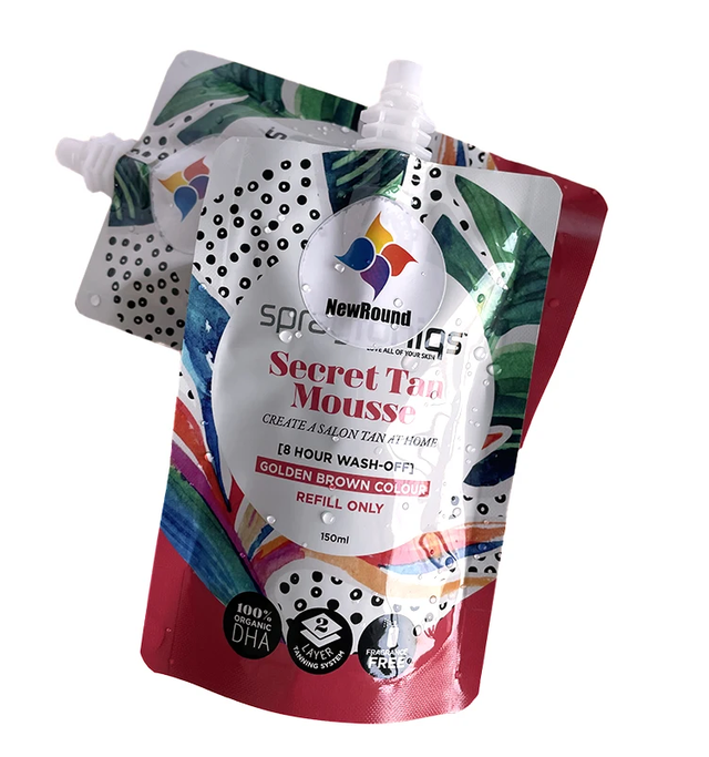 Custom Foil Stand Up Spout Packaging Pouches Bags