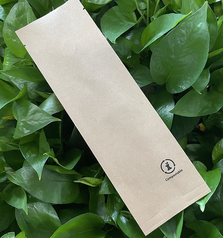 Custom Printed Back Side Sealed with Side Gusset Bag for Bread Cake Snacks Chips Food Packing with Handle