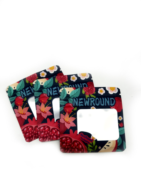 Custom Design Flat Bottom Pouch with Side Zipper