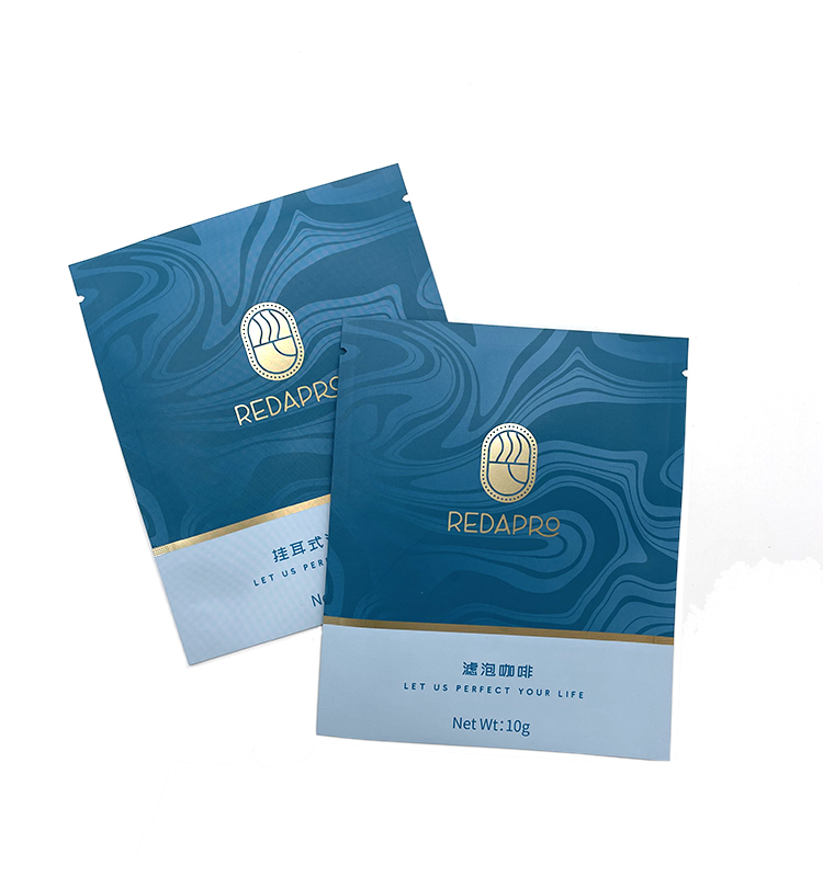 Custom Printed Coffee Bean Packaging Recyclable Square Bottom Box Pouch