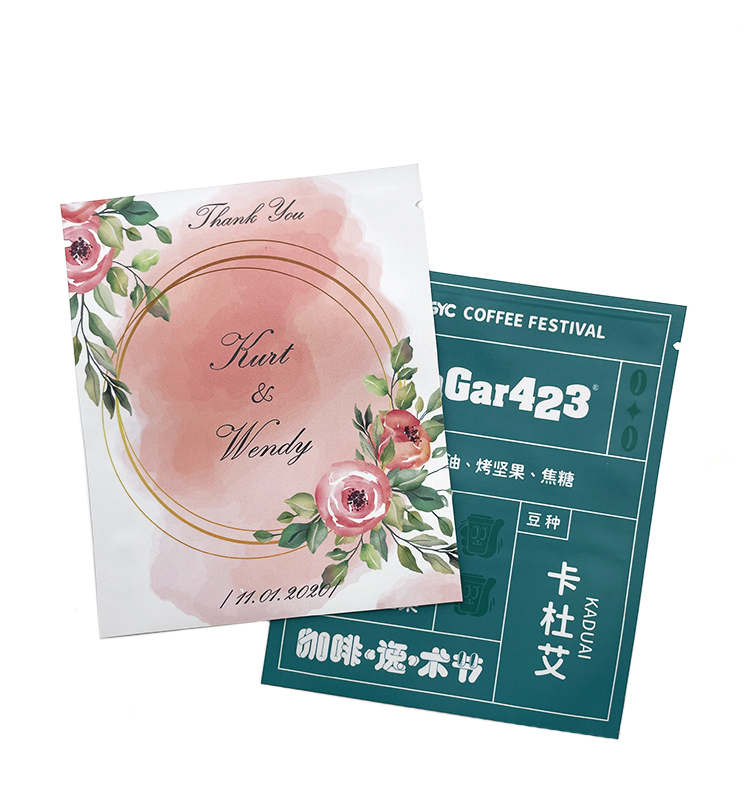 Wholesale Design Coffee Bean Packing Bag Customize Printed Flat Bottom Bags With Zipper